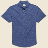 Harbor Shirt - Navy Slub - Bridge & Burn - STAG Provisions - Tops - S/S Woven - Other Pattern