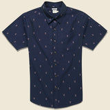 Harbor Shirt - Navy Diamonds - Bridge & Burn - STAG Provisions - Tops - S/S Woven - Other Pattern