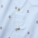 Harbor Shirt - Light Blue Diamonds - Bridge & Burn - STAG Provisions - Tops - S/S Woven - Other Pattern
