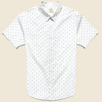 Harbor Shirt - White Polkadot - Bridge & Burn - STAG Provisions - Tops - S/S Woven - Dot
