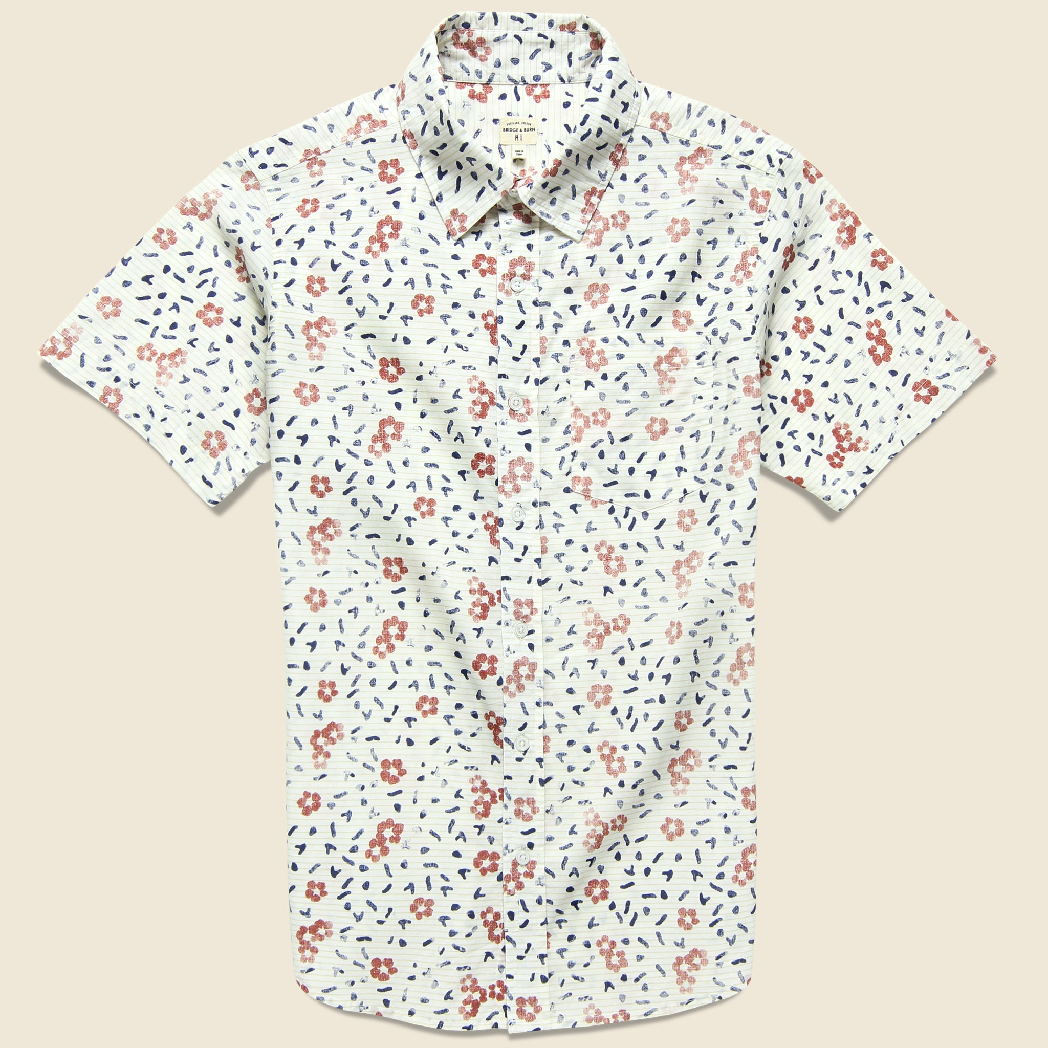 Harbor Shirt - Hibiscus Print - Bridge & Burn - STAG Provisions - Tops - S/S Woven - Floral