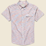 Marten Shirt - Red Spacedye - Bridge & Burn - STAG Provisions - Tops - S/S Woven - Other Pattern