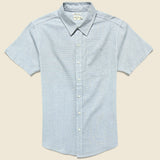 Harbor Shirt - Light Blue Stripe - Bridge & Burn - STAG Provisions - Tops - S/S Woven - Stripe