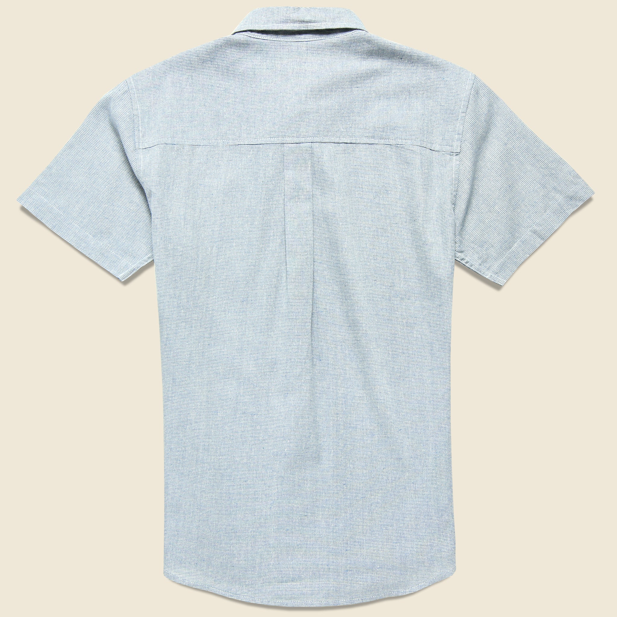 Harbor Shirt - Light Blue Stripe - Bridge & Burn - STAG Provisions - Tops - S/S Woven - Stripe