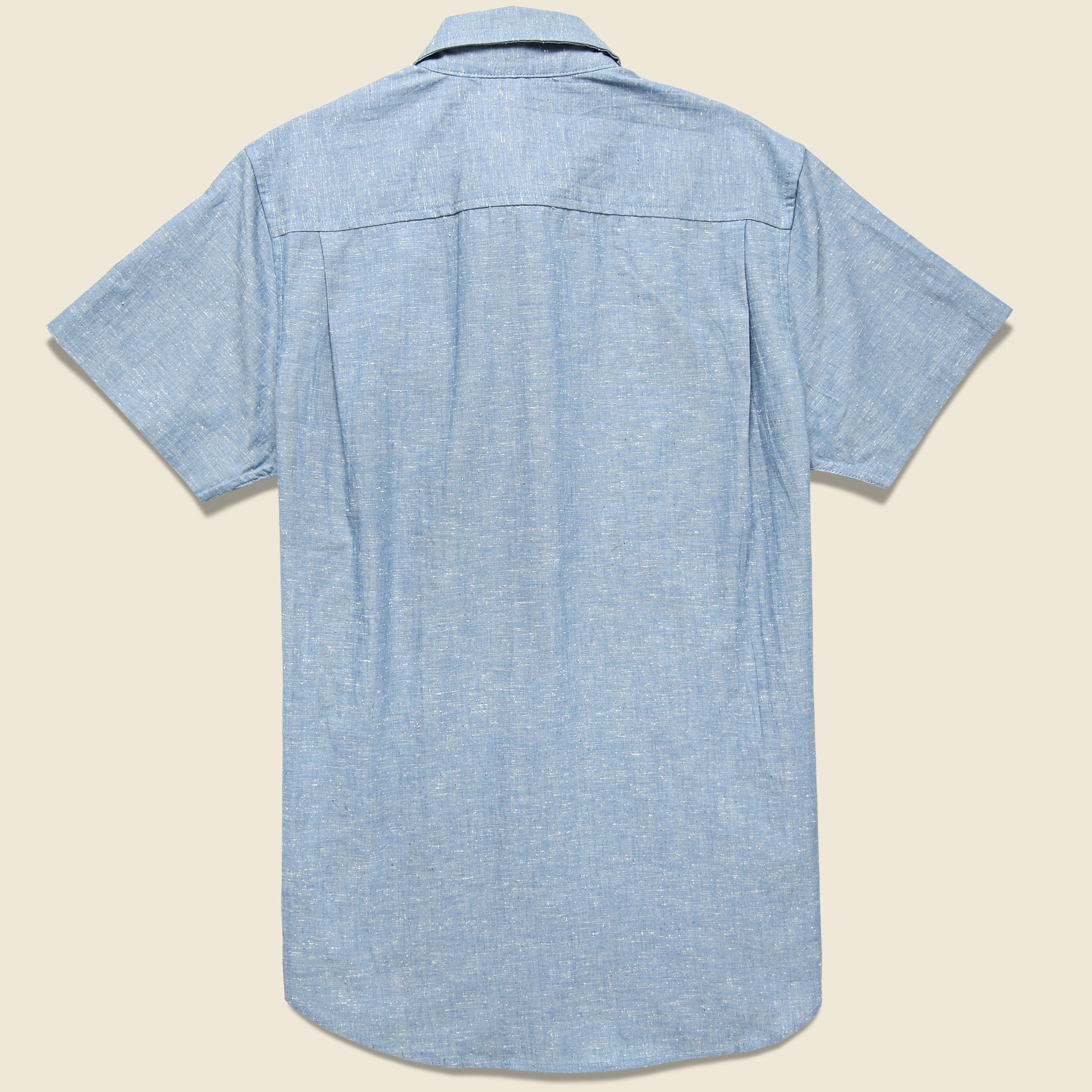 Marten Slub Chambray Shirt - Medium Indigo - Bridge & Burn - STAG Provisions - Tops - S/S Woven - Fleck