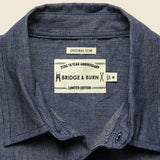 Harbor Chambray Stripe Shirt - Grey/Blue - Bridge & Burn - STAG Provisions - Tops - S/S Woven - Stripe