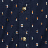 Harbor Shirt - Navy Dobby - Bridge & Burn - STAG Provisions - Tops - S/S Woven - Other Pattern