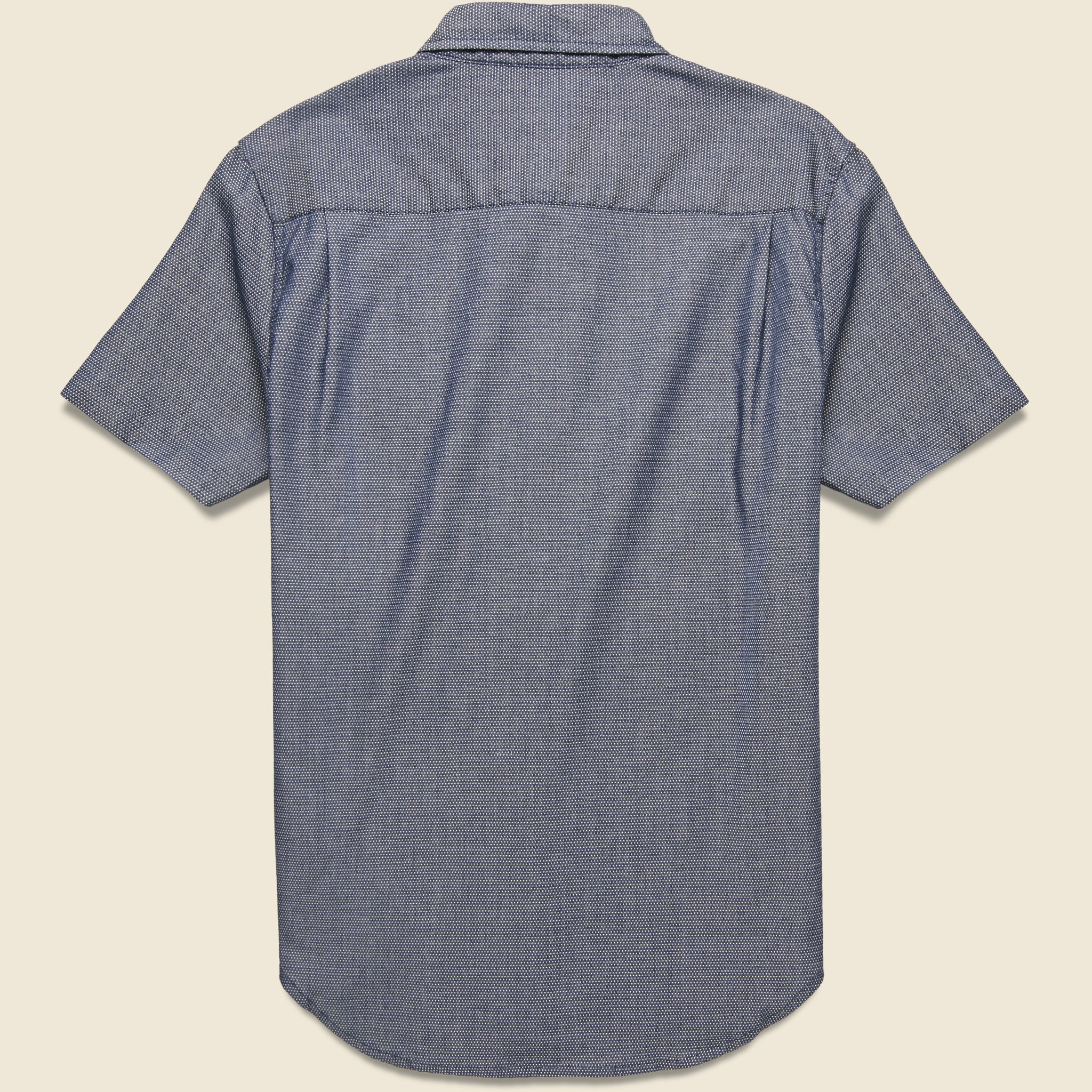 Marten Shirt - Navy Microdot - Bridge & Burn - STAG Provisions - Tops - S/S Woven - Solid