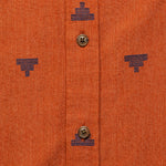 Malcolm Shirt - Rust Fil Coupe Pyramids - Bridge & Burn - STAG Provisions - Tops - S/S Woven - Other Pattern