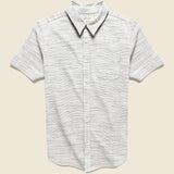 Harbor Shirt - White Pinstripe - Bridge & Burn - STAG Provisions - Tops - S/S Woven - Stripe