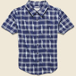 Malcom Shirt - Indigo Ikat Plaid - Bridge & Burn - STAG Provisions - Tops - S/S Woven - Plaid