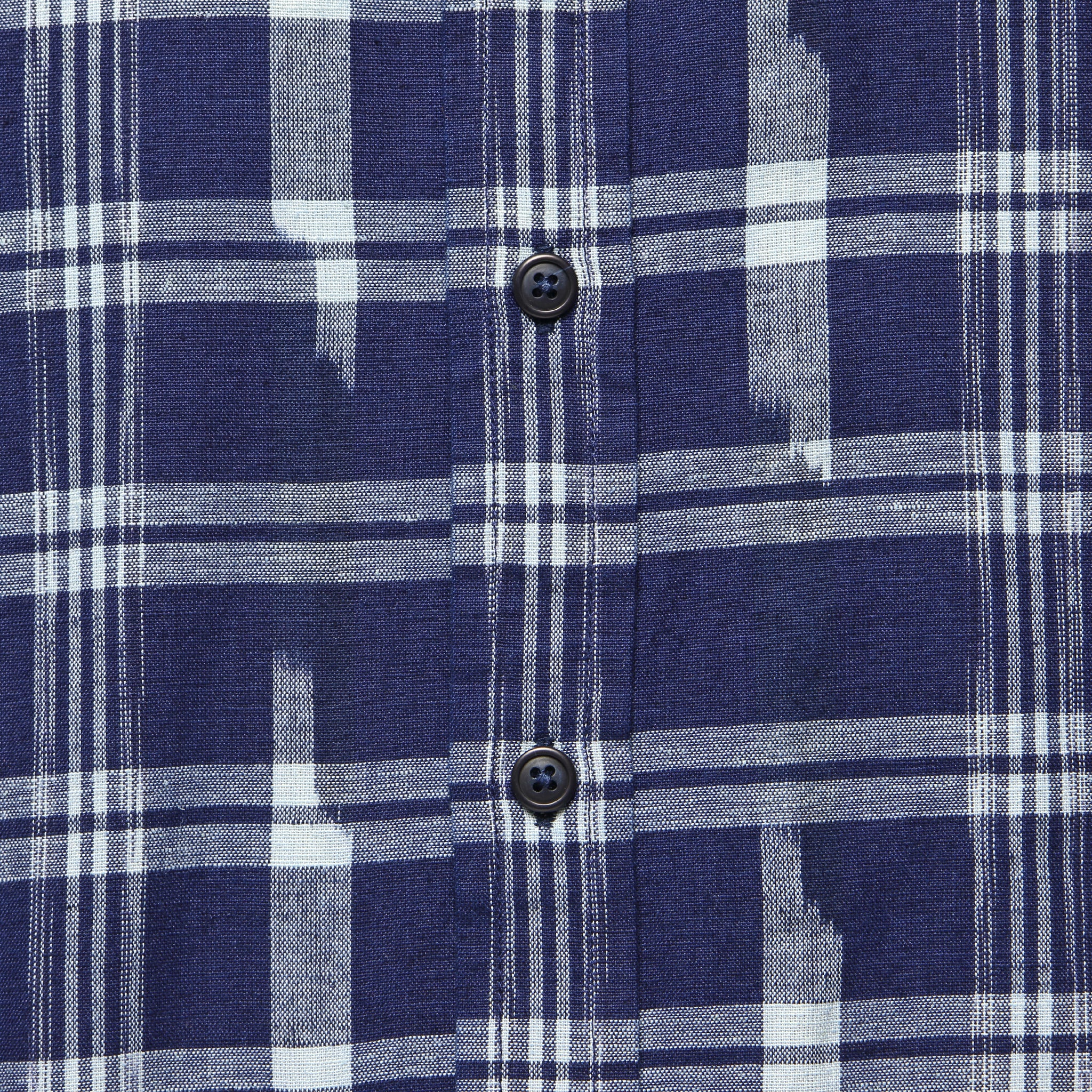 Malcom Shirt - Indigo Ikat Plaid - Bridge & Burn - STAG Provisions - Tops - S/S Woven - Plaid