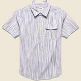 Gary Shirt - Light Blue Space Dye - Bridge & Burn - STAG Provisions - Tops - S/S Woven - Other Pattern