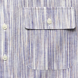 Gary Shirt - Light Blue Space Dye - Bridge & Burn - STAG Provisions - Tops - S/S Woven - Other Pattern
