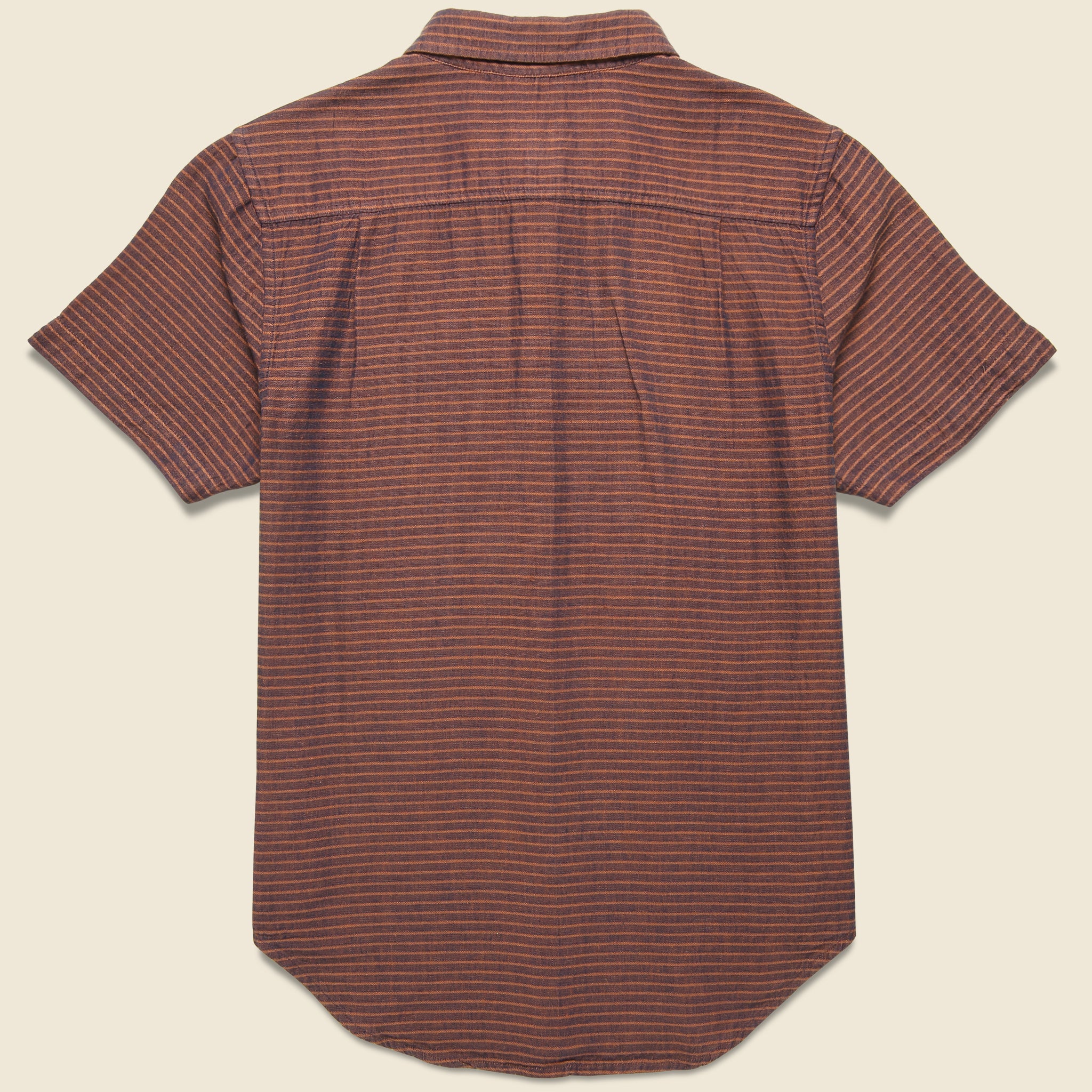 Malcolm Shirt - Red Subtle Stripe - Bridge & Burn - STAG Provisions - Tops - S/S Woven - Stripe
