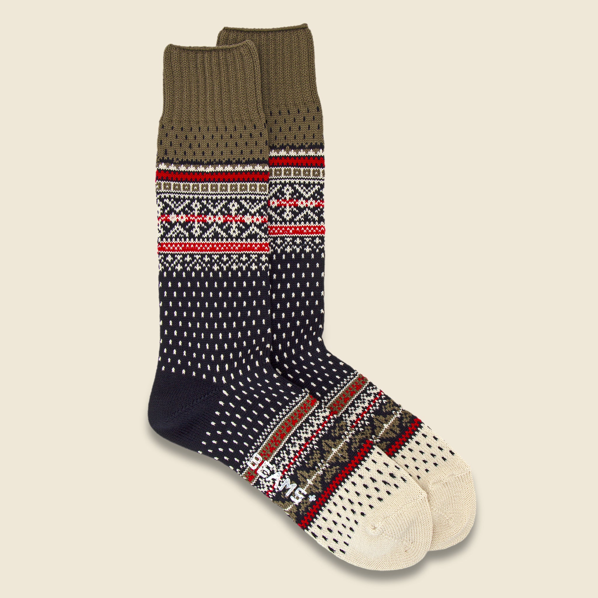Nordic Socks - Navy - BEAMS+ - STAG Provisions - Accessories - Socks