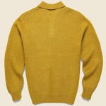 Shaggy Knit  Sweater Polo - Mustard - BEAMS+ - STAG Provisions - Tops - Sweater