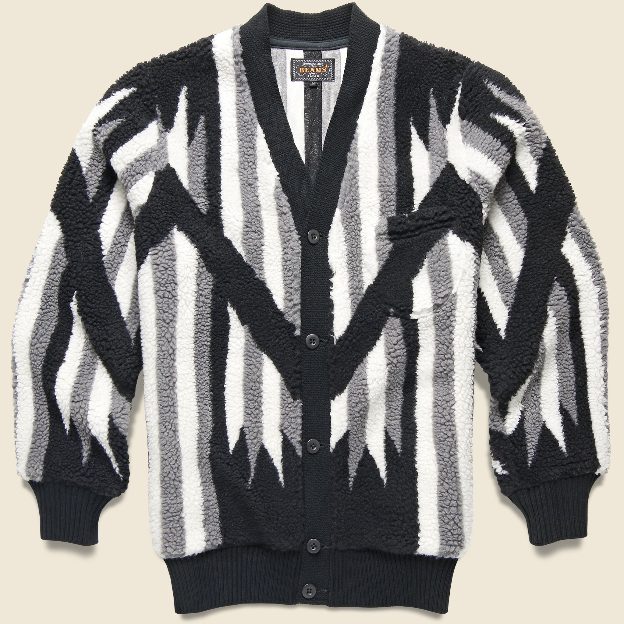 Rug Boa Cardigan - Black - BEAMS+ - STAG Provisions - Tops - Sweater