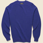 Merino Crew Sweater - Blue - BEAMS+ - STAG Provisions - Tops - Sweater