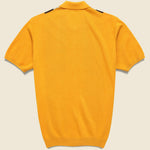 Zip Knit Polo - Orange/Black - BEAMS+ - STAG Provisions - Tops - S/S Knit