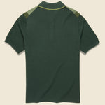 Knit Polo - Green Stripe - BEAMS+ - STAG Provisions - Tops - S/S Knit