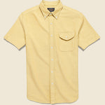 Short Sleeve Oxford Shirt - Yellow - BEAMS+ - STAG Provisions - Tops - S/S Woven - Solid
