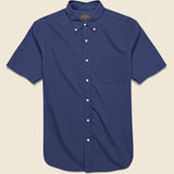 Short Sleeve Broad Cloth Shirt - Navy - BEAMS+ - STAG Provisions - Tops - S/S Woven - Solid
