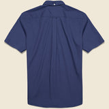 Short Sleeve Broad Cloth Shirt - Navy - BEAMS+ - STAG Provisions - Tops - S/S Woven - Solid