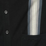 Striped Jacquard Cardigan - Black/Grey/Multi - BEAMS+ - STAG Provisions - Tops - Sweater