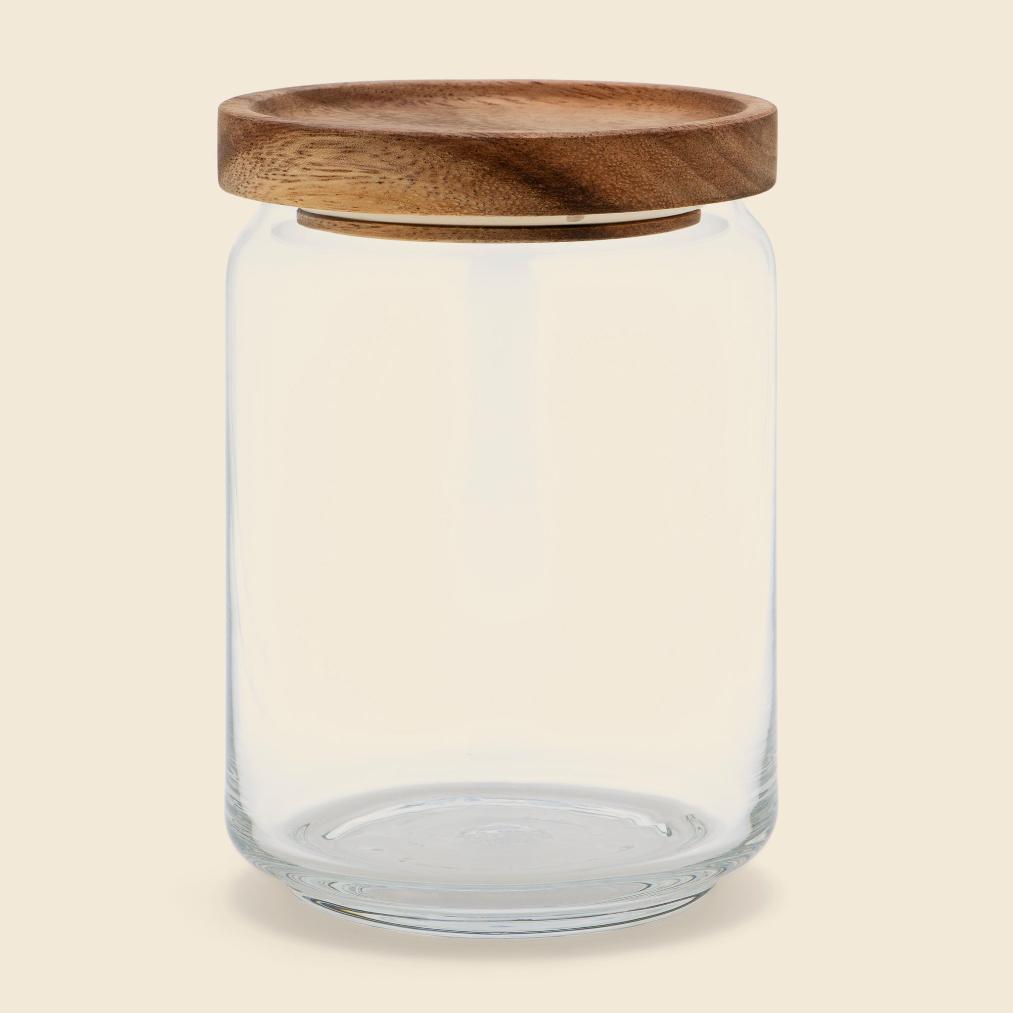 Medium Glass & Acacia Canister - Home - STAG Provisions - Home - Kitchen - Storage