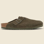 Boston Suede Clog - Thyme - Birkenstock - STAG Provisions - Shoes - Sandals / Flops