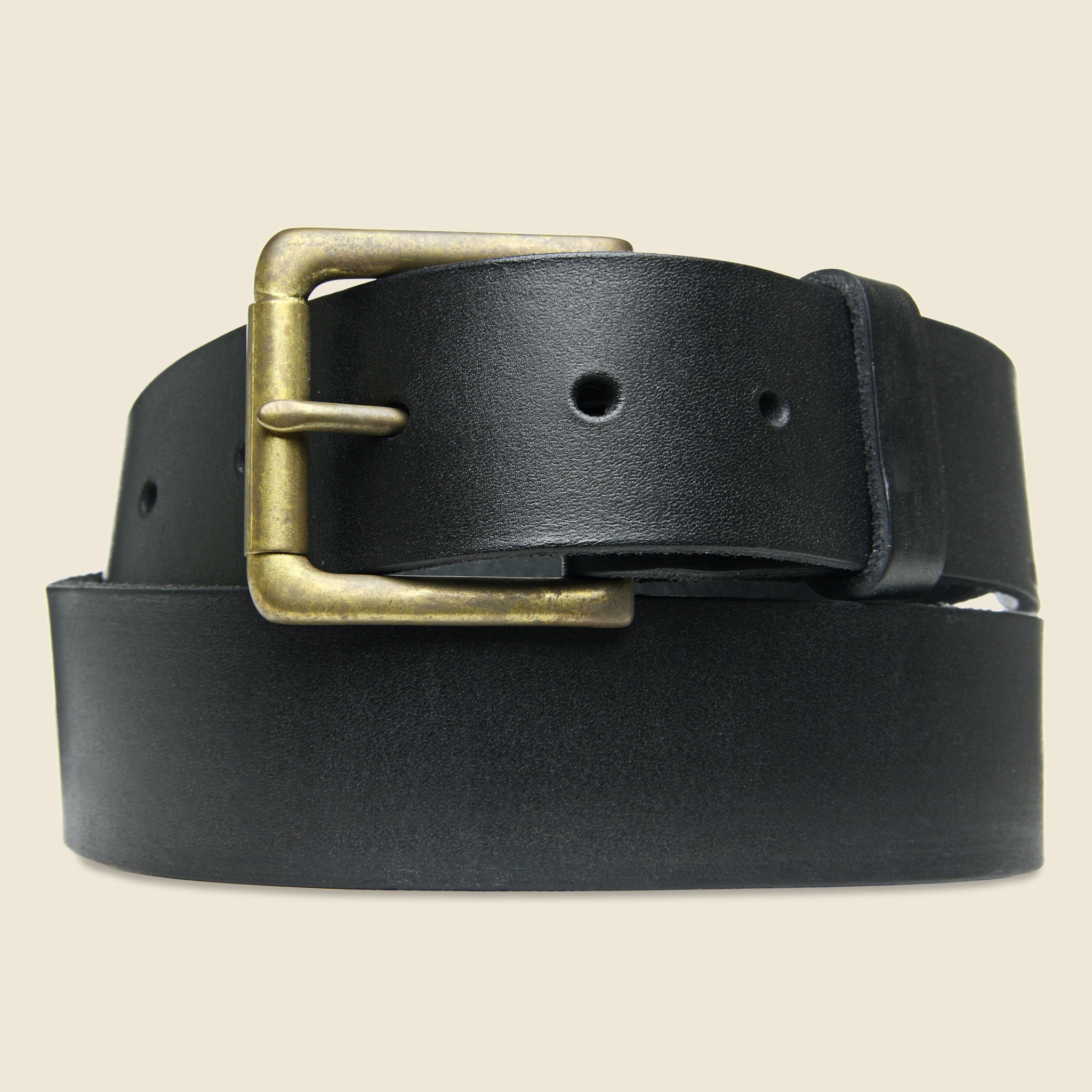 Roller Bar Belt - Black - BILLYKIRK - STAG Provisions - Accessories - Belts