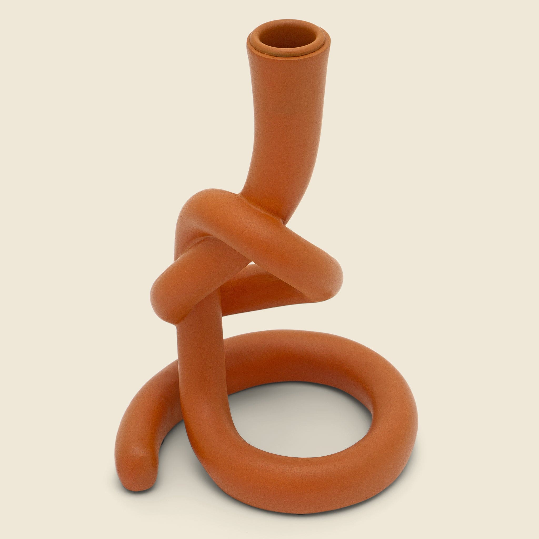 Tan Twisted Taper Holder - Home - STAG Provisions - Home - Fragrance - Candle Holder