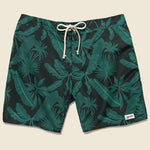 Tropical Palms Boardshort - Black/Green - Bather Trunk Co. - STAG Provisions - Shorts - Swim
