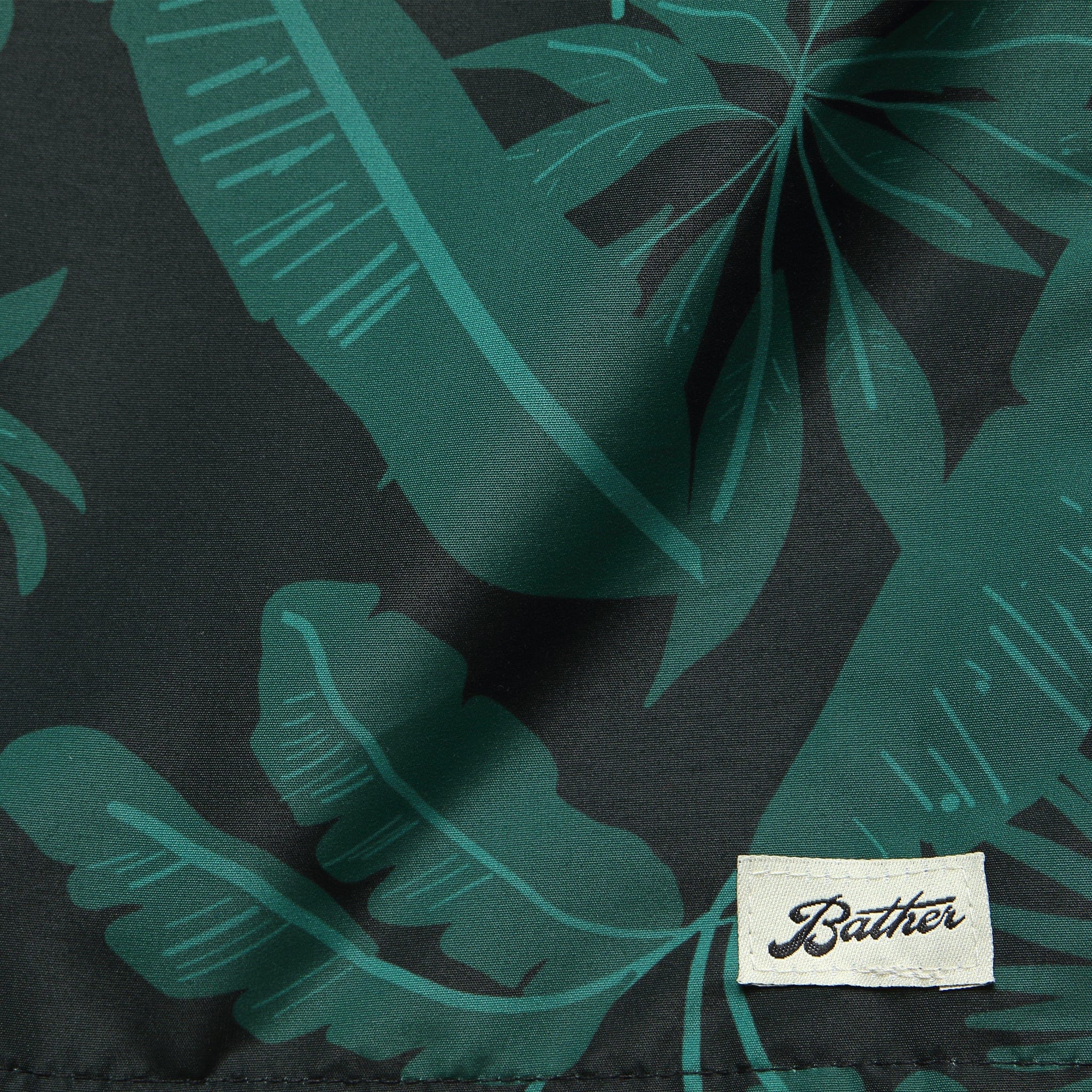 Tropical Palms Boardshort - Black/Green - Bather Trunk Co. - STAG Provisions - Shorts - Swim