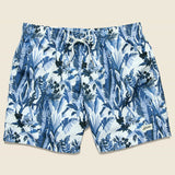 Tropical Forest Swim Trunk - Blue - Bather Trunk Co. - STAG Provisions - Shorts - Swim
