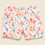 Orange Flowers Swim Trunk - Orange/White - Bather - STAG Provisions - Shorts - Swim