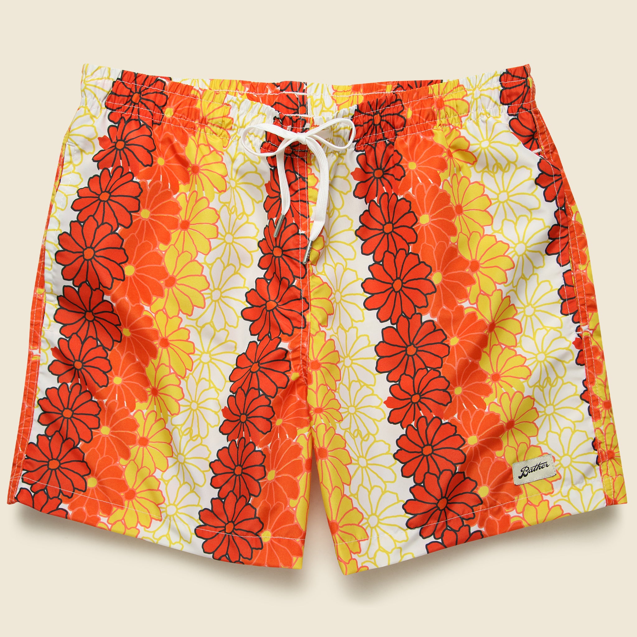 Hawaiian Tropics Swim Trunk - Orange - Bather - STAG Provisions - Shorts - Swim