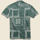 Bandana Button Up Shirt - Green - Bather - STAG Provisions - Tops - S/S Woven - Other Pattern