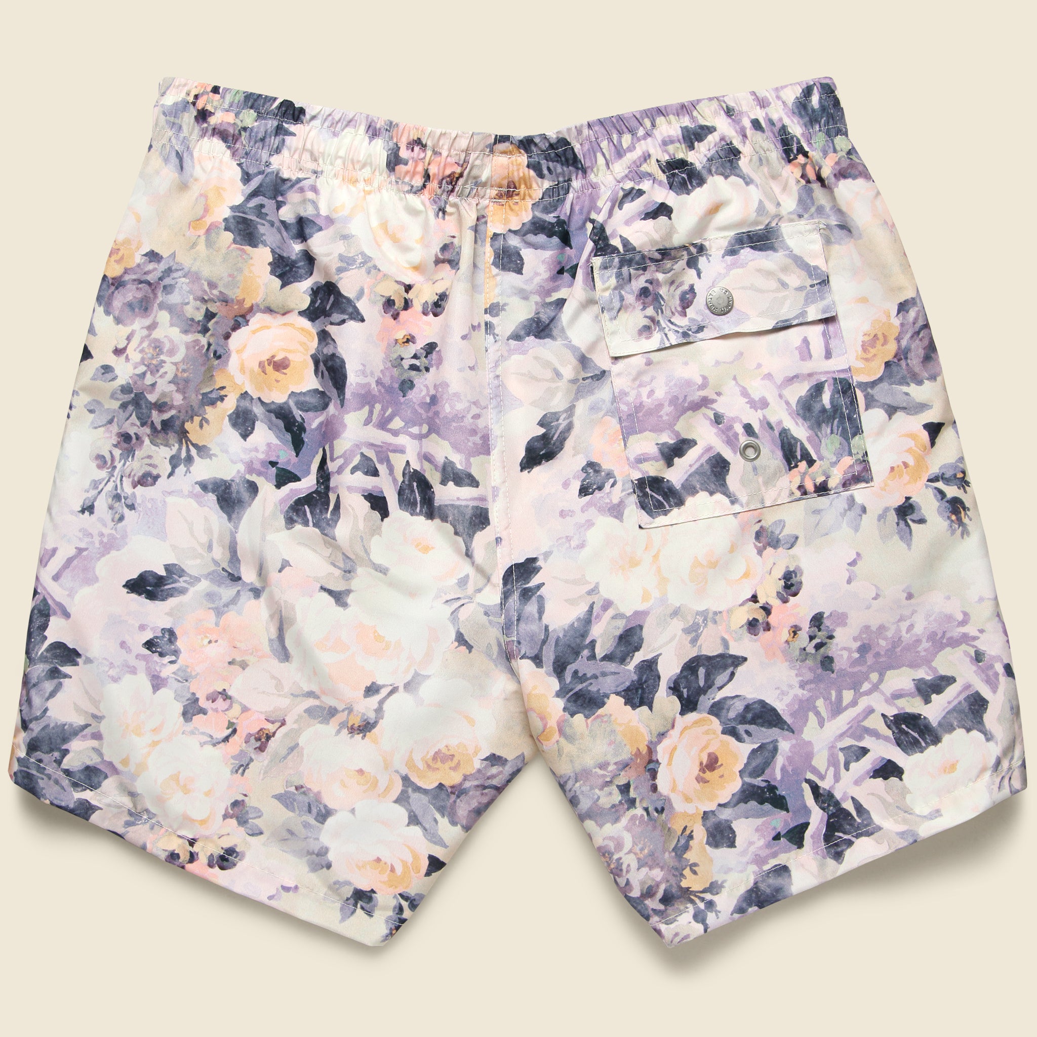 Rose Foliage Swim Trunk - Tuscany Yellow - Bather - STAG Provisions - Shorts - Swim