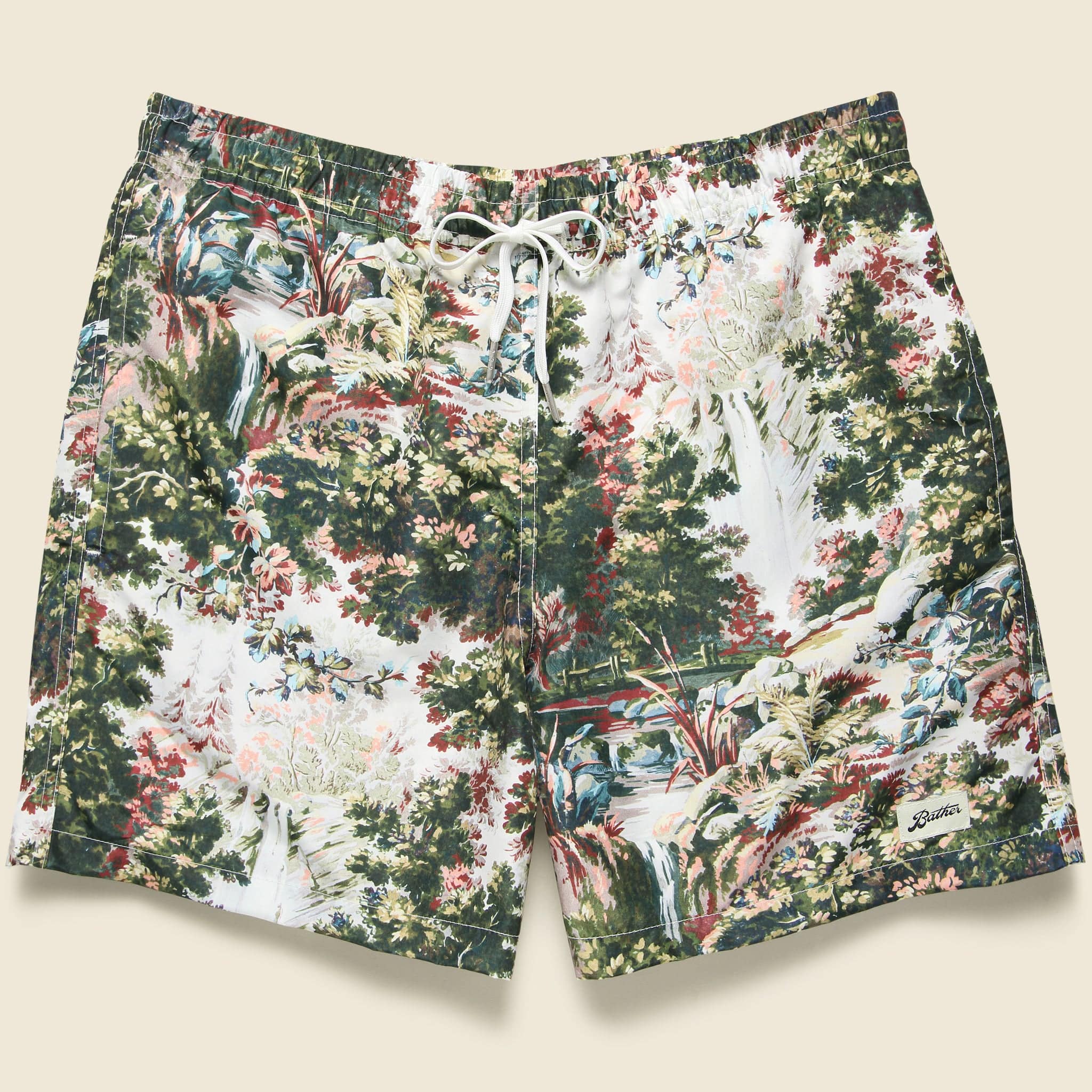 Waterfall Foliage Swim Trunk - Lush Green - Bather - STAG Provisions - Shorts - Swim