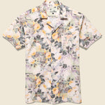 Rose Foliage Camp Shirt - Tuscany Yellow - Bather - STAG Provisions - Tops - S/S Woven - Floral
