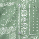 Bandana Print Camp Shirt - Sage - Bather - STAG Provisions - Tops - S/S Woven - Other Pattern