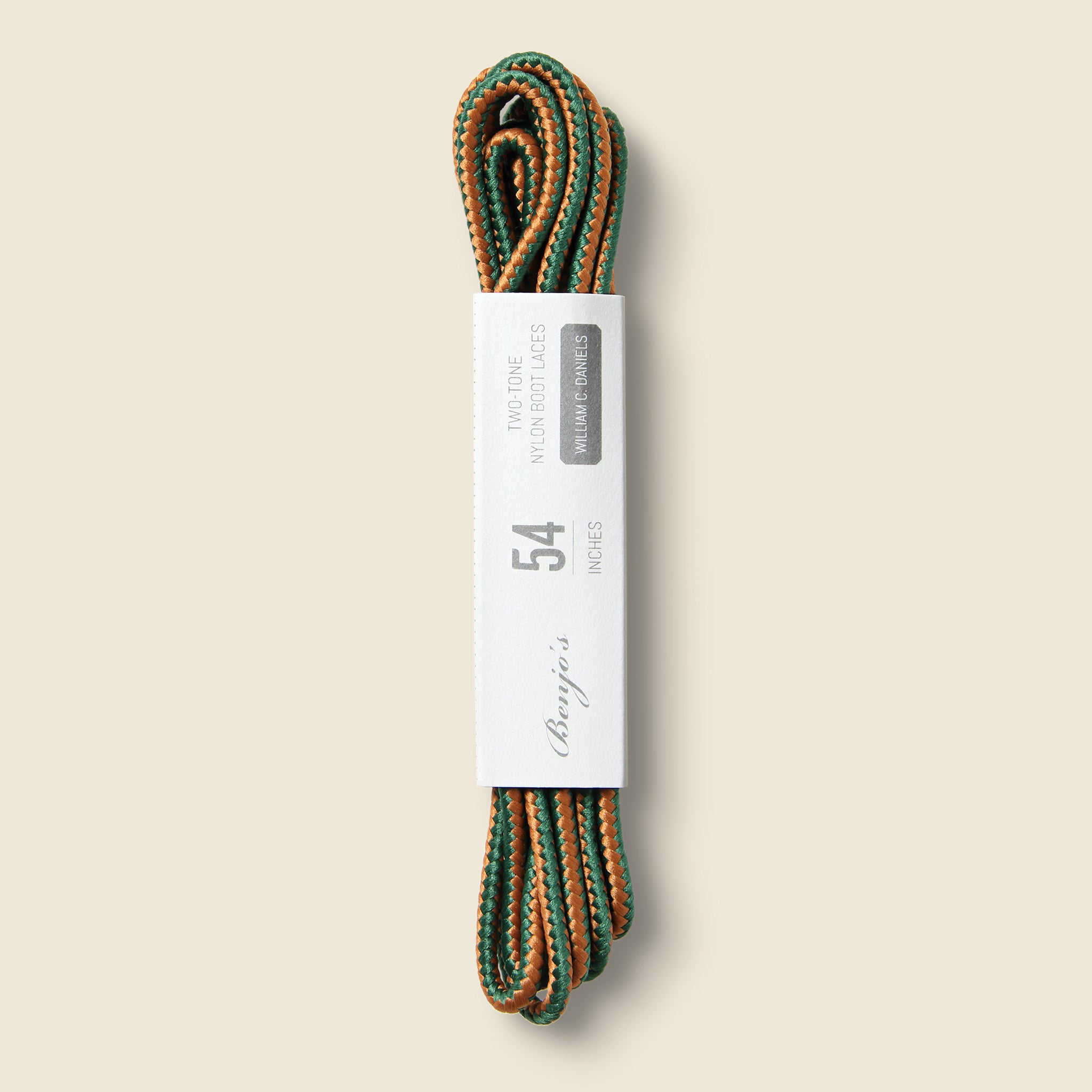 54" Two-Tone Laces - William C. Daniels - Benjo's - STAG Provisions - Accessories - Shoe Laces