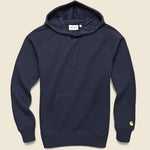 Hooded Chase Sweatshirt - Dark Navy/Gold - Carhartt WIP - STAG Provisions - Tops - Fleece / Sweatshirt