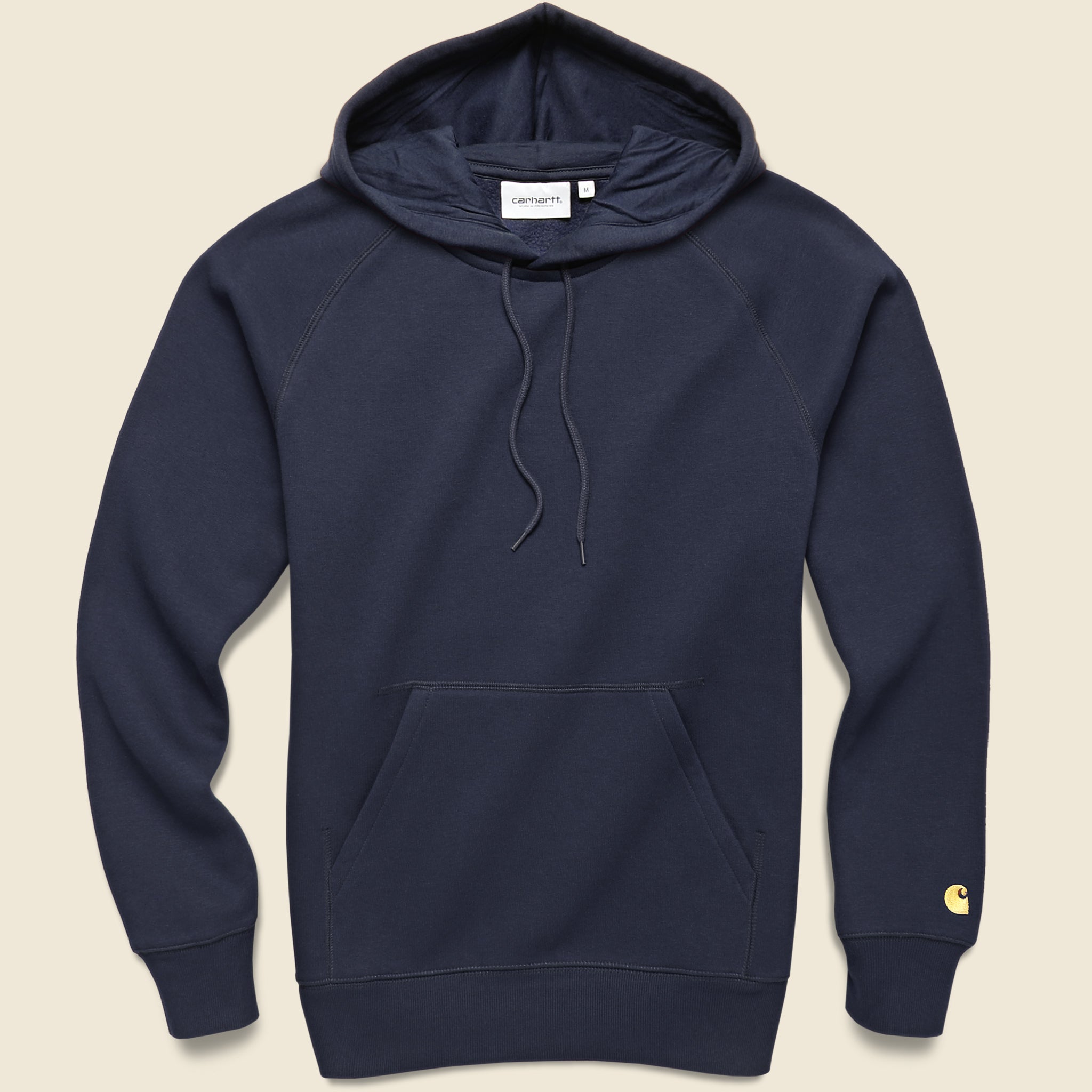 Hooded Chase Sweatshirt - Dark Navy/Gold - Carhartt WIP - STAG Provisions - Tops - Fleece / Sweatshirt