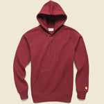 Hooded Chase Sweatshirt - Jam/Gold - Carhartt WIP - STAG Provisions - Tops - Fleece / Sweatshirt