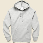 Hooded Chase Sweatshirt - Grey Heather/Gold - Carhartt WIP - STAG Provisions - Tops - Fleece / Sweatshirt
