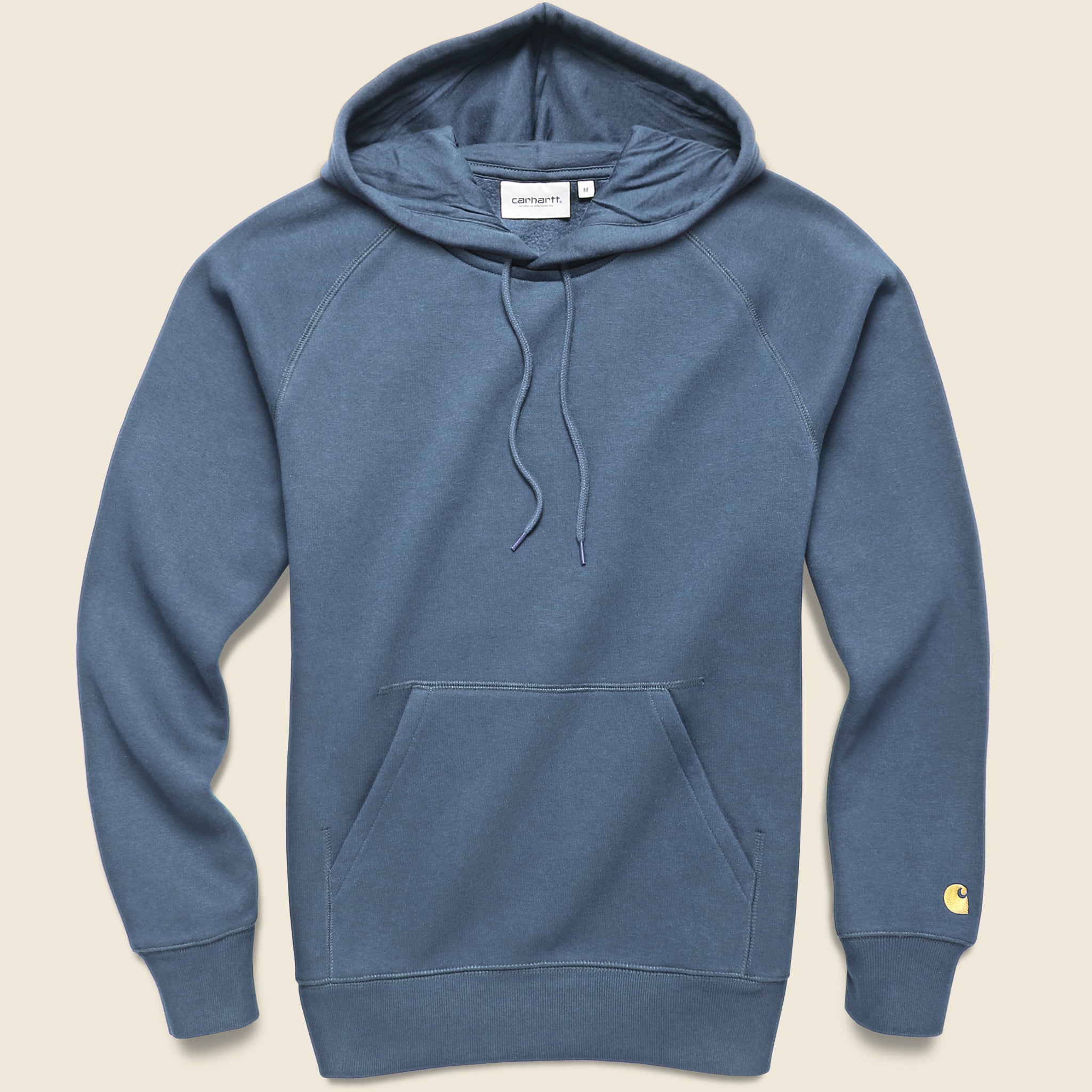 Hooded Chase Sweatshirt - Storm Blue/Gold - Carhartt WIP - STAG Provisions - Tops - Fleece / Sweatshirt