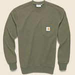 Pocket Sweatshirt - Seaweed - Carhartt WIP - STAG Provisions - Tops - Fleece / Sweatshirt